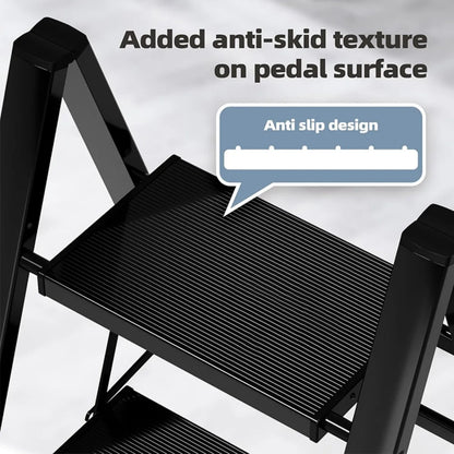 Folding Step Stool with Extra Wide Treads