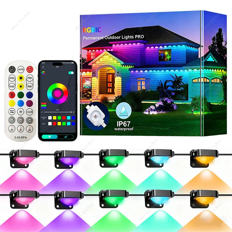 200FT Smart RGBIC LED Eave Lights