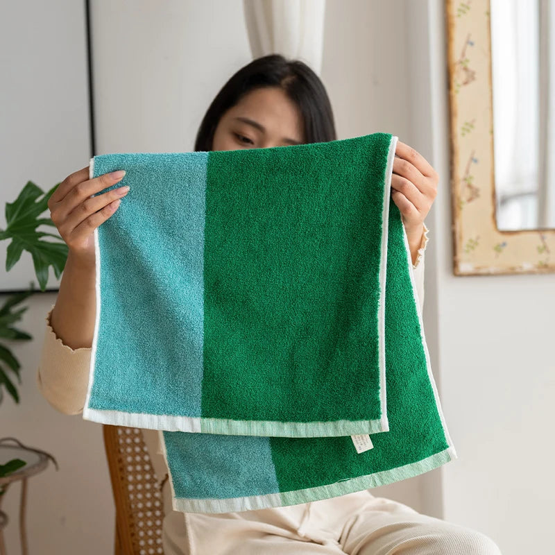Fashion Striped Cotton Bath and Face Towel