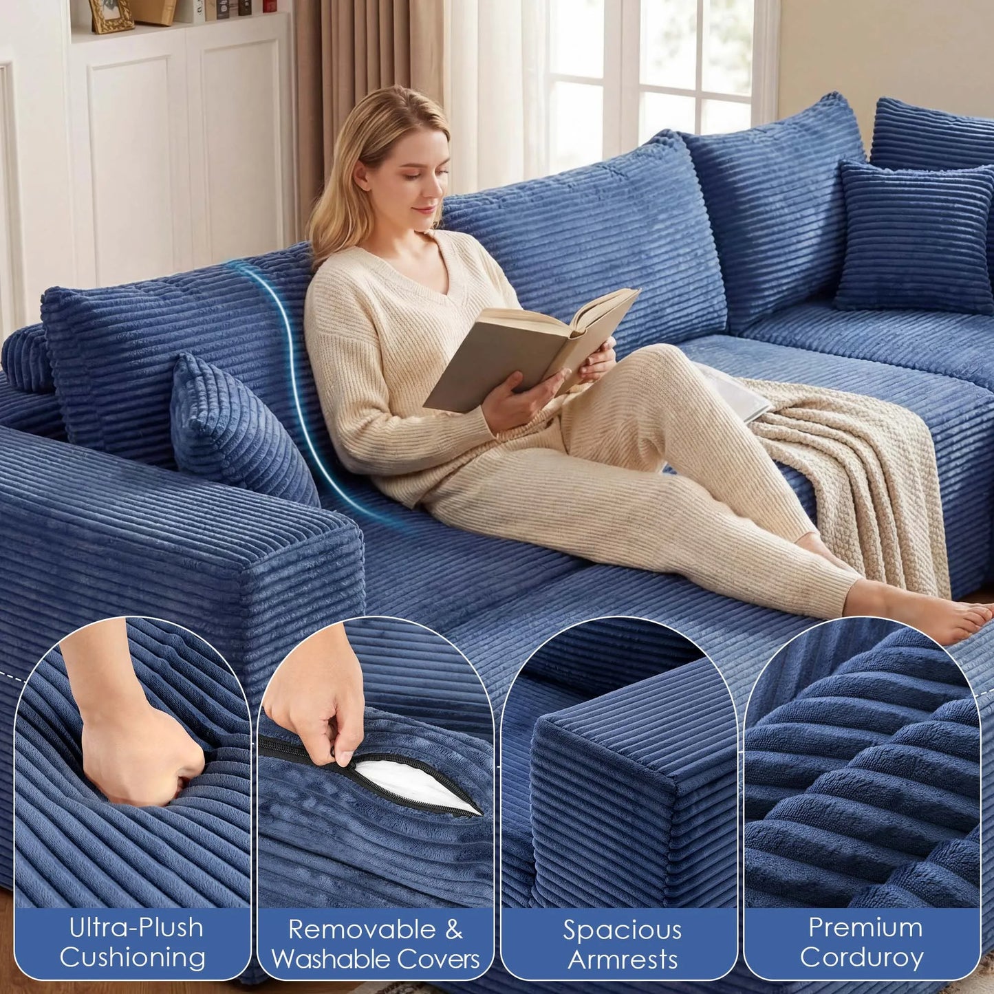 6 Seat Modular Sectional Sofa
