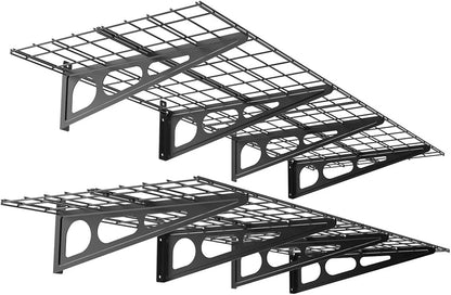 2 Pack 2x6 ft Garage Shelving Wall Mounted