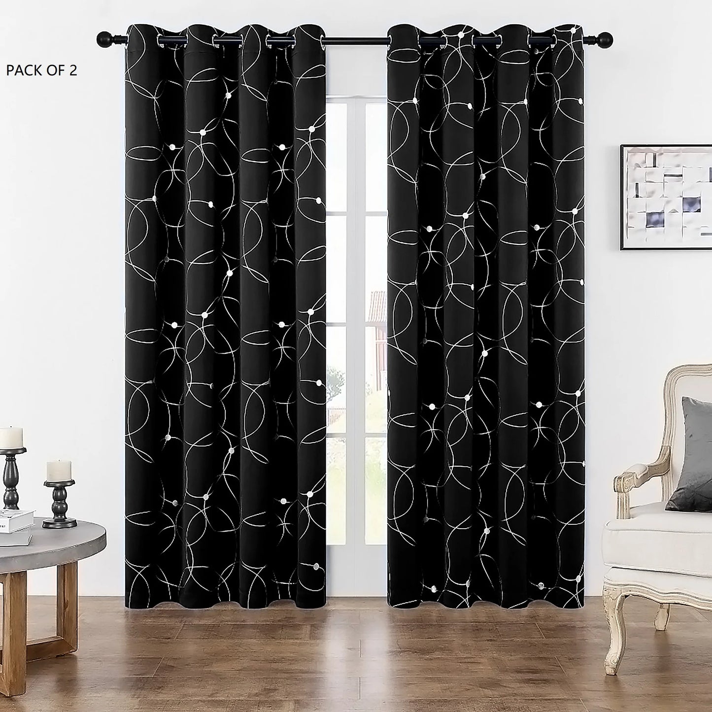 Pack Of 2 Blackout Curtains
