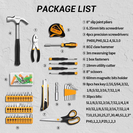 General Household Hand Tool Kit