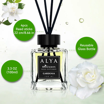 Reed Diffuser Set with 14 Scents & 4 Incense Sticks