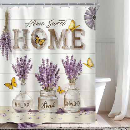 Wildflower Shower Curtain with Hooks