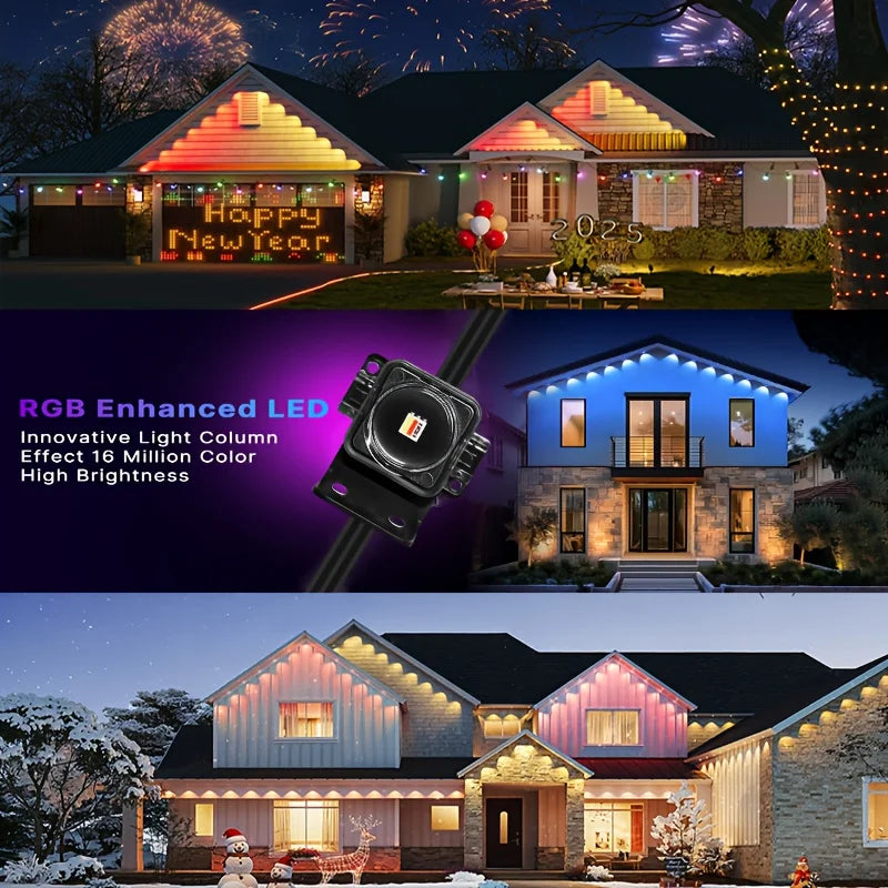 200FT Smart RGBIC LED Eave Lights