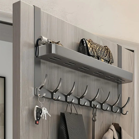 Aluminum Door Back Hooks Organizer