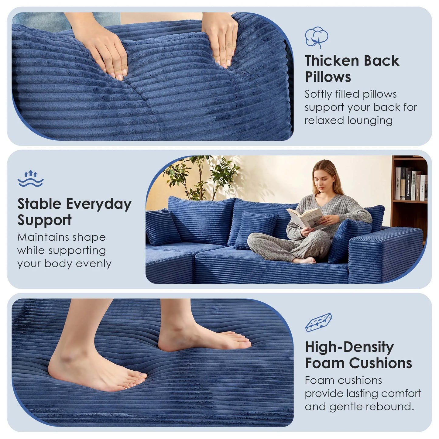 6 Seat Modular Sectional Sofa