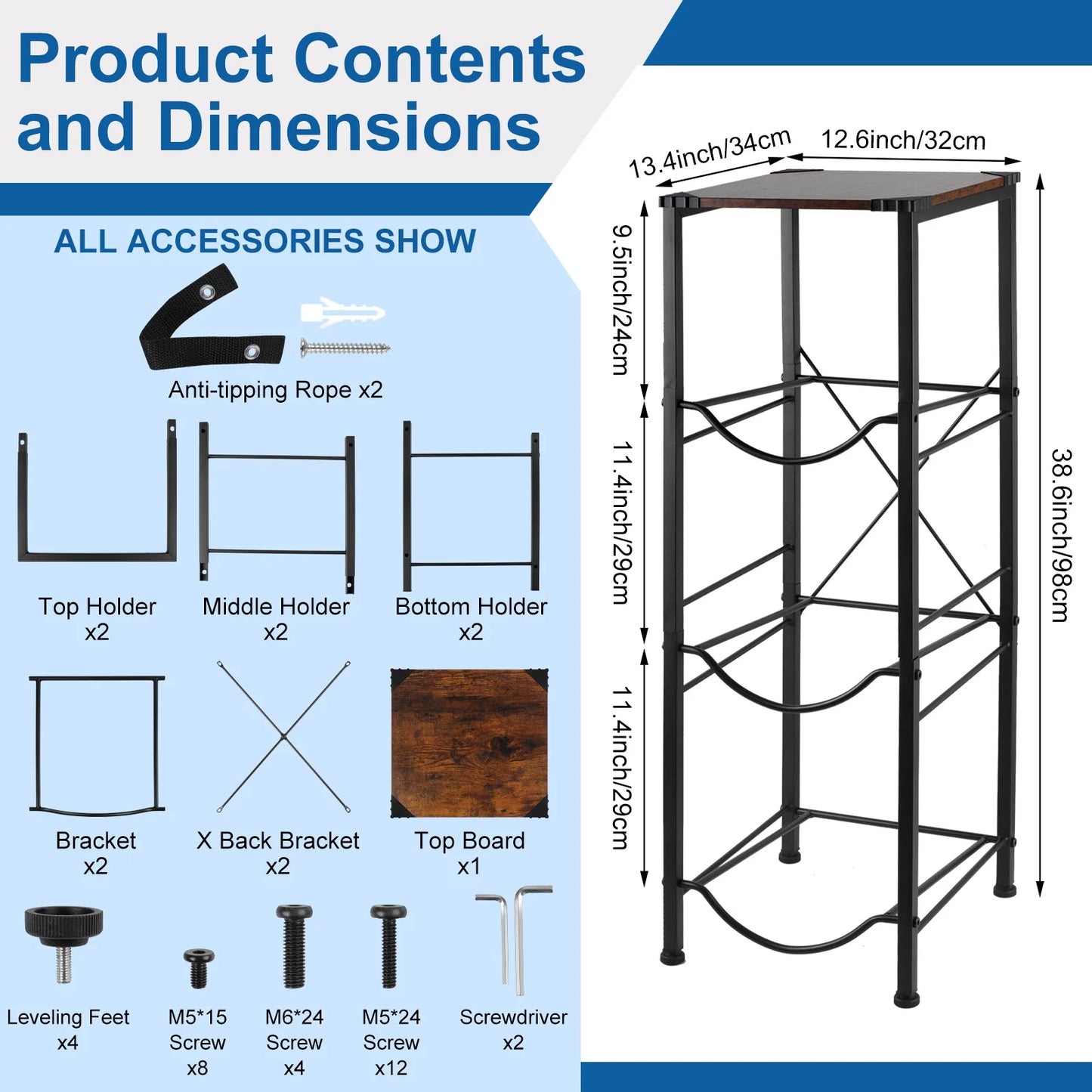 3-Tier 5 Gallon Water Storage Stand