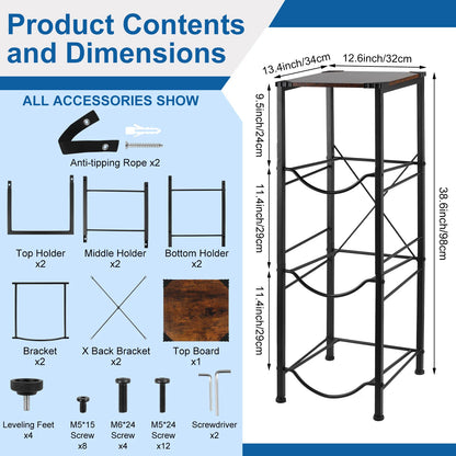 3-Tier 5 Gallon Water Storage Stand