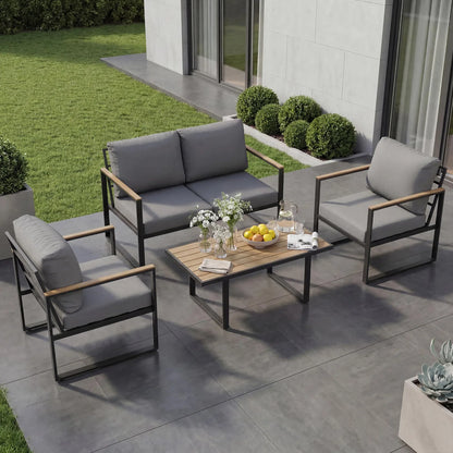 Modern 4-Piece Patio Furniture Set