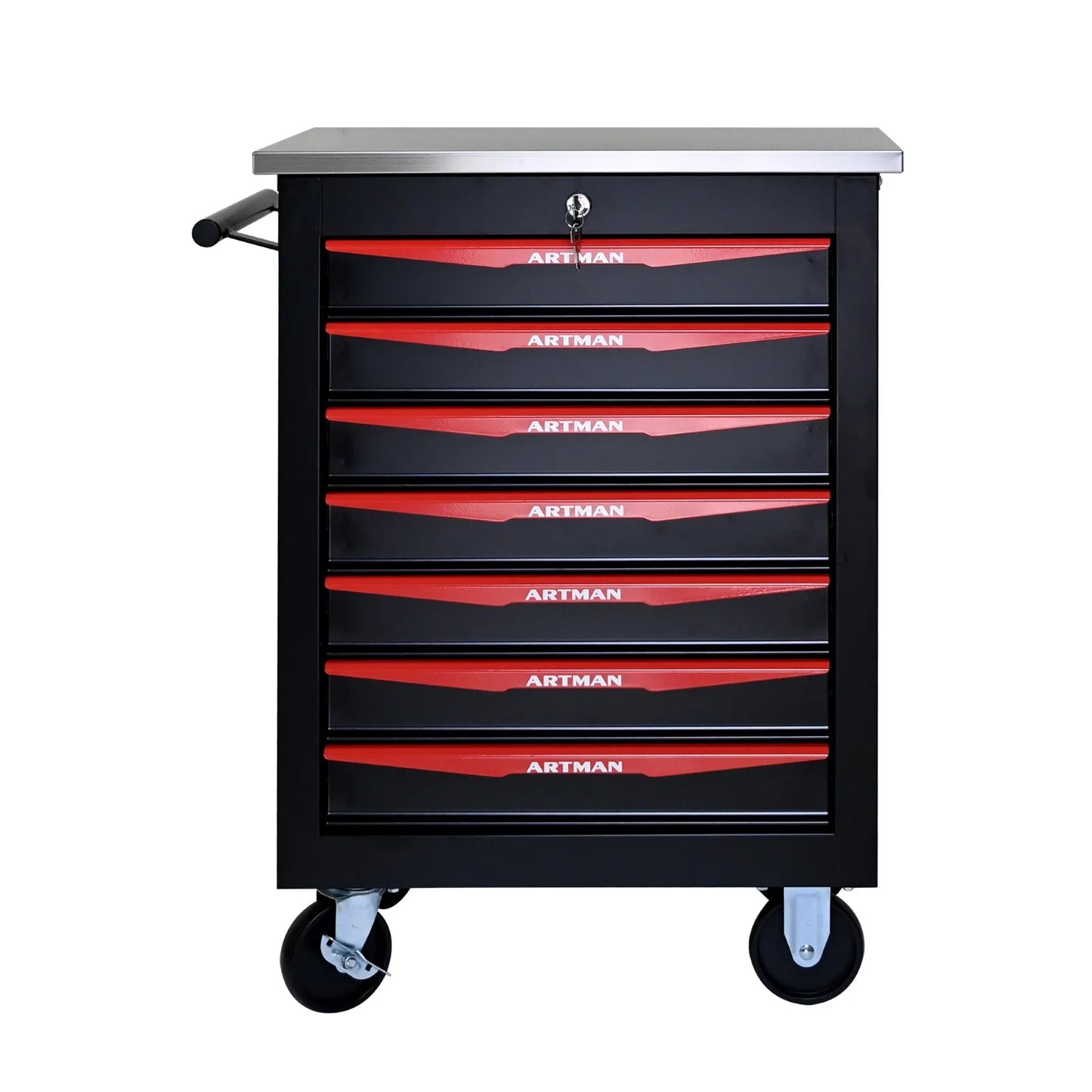 7 Drawer Rolling Tool Box Steel Metal Cart