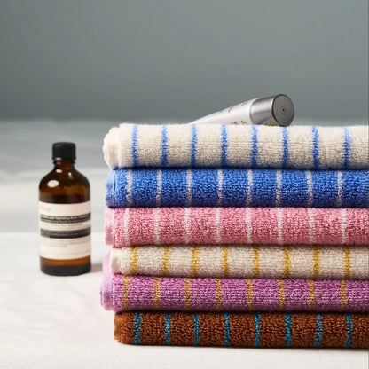 Fashion Striped Cotton Bath and Face Towel