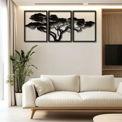 Handmade African Baobab Tree Metal Wall Art