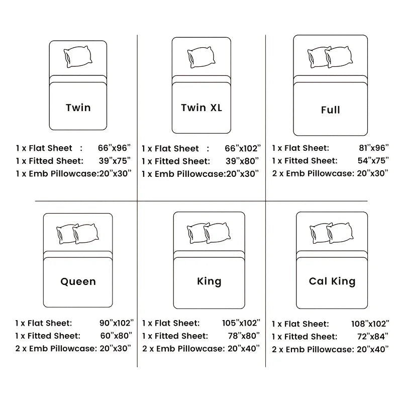 4pc Cooling Bed Sheet Set