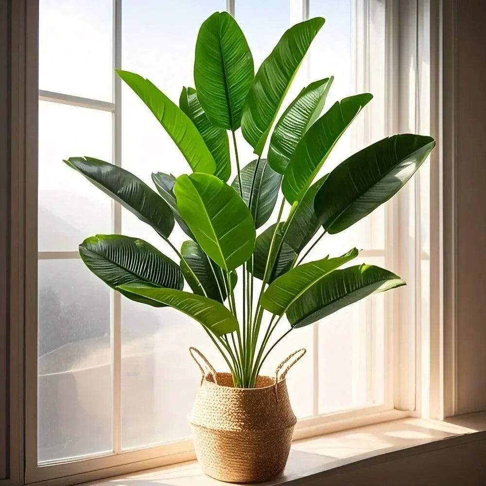 1pc 18 Leaves Artificial Tropical Palm Tree