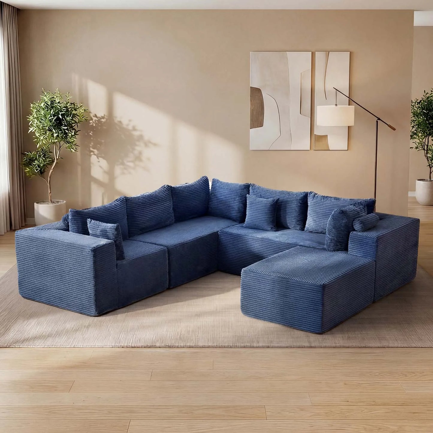 6 Seat Modular Sectional Sofa