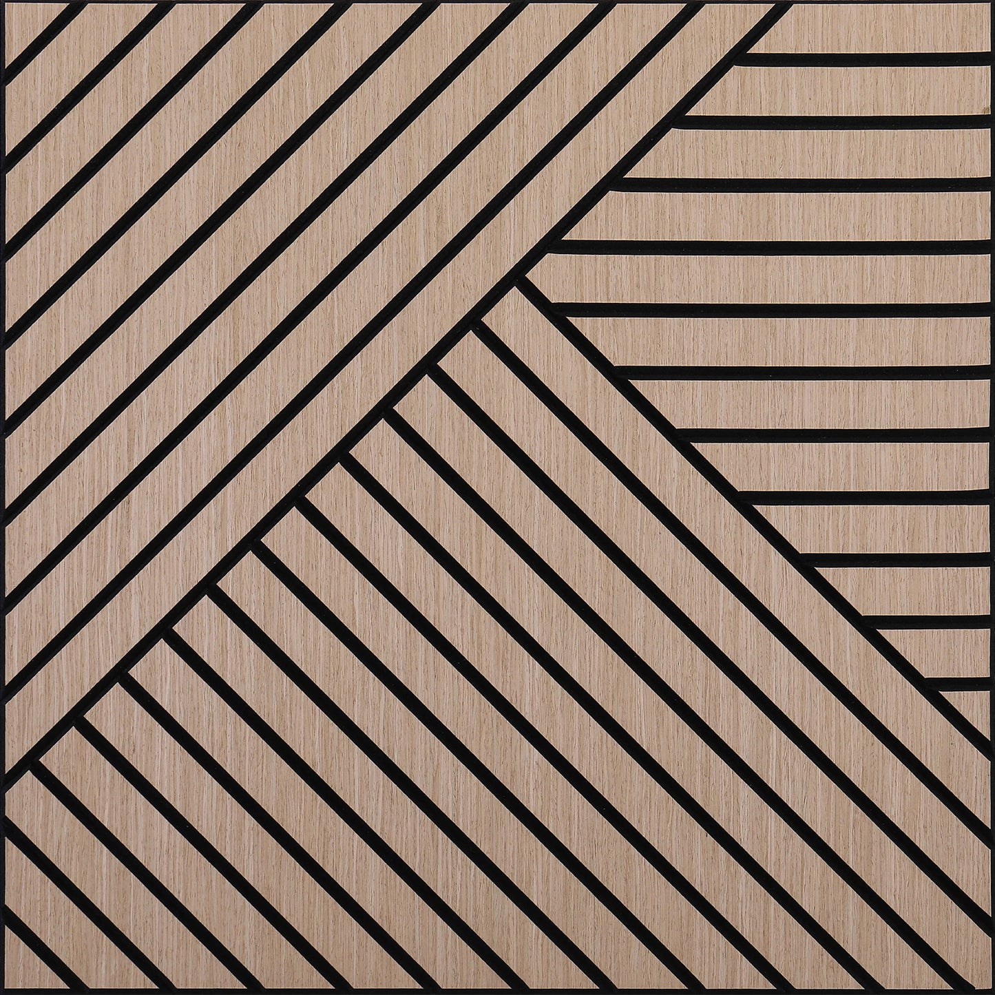 4 Packs Acoustic 3D Wood Slat Wall Panels