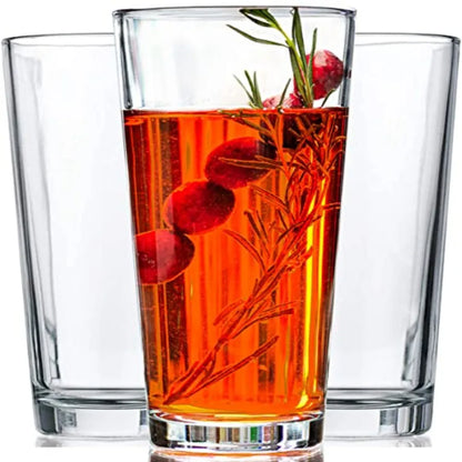Set of 10-16oz. Glass Cups