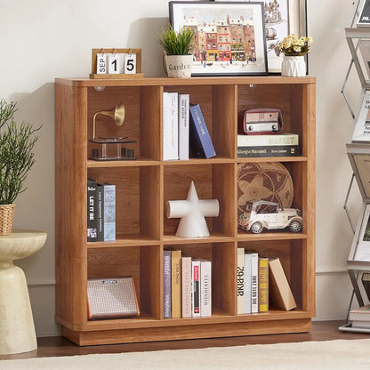 9 Cube Storage Book Shelf with Curved Edge