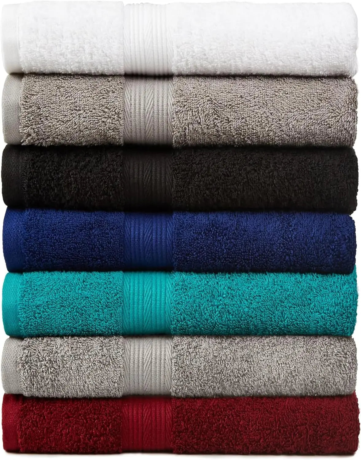 6 Piece Oversized Cotton Bathroom Towel Set