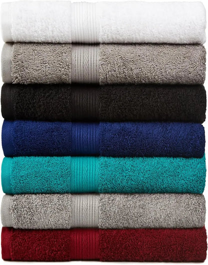 6 Piece Oversized Cotton Bathroom Towel Set