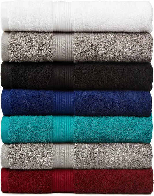 6 Piece Oversized Cotton Bathroom Towel Set