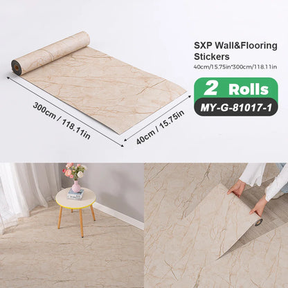 2 Rolls Self-Adhesive Wall and Floor Sticker