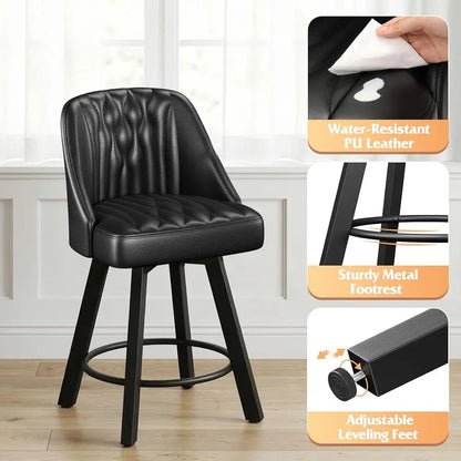 Swivel Bar Stool Set