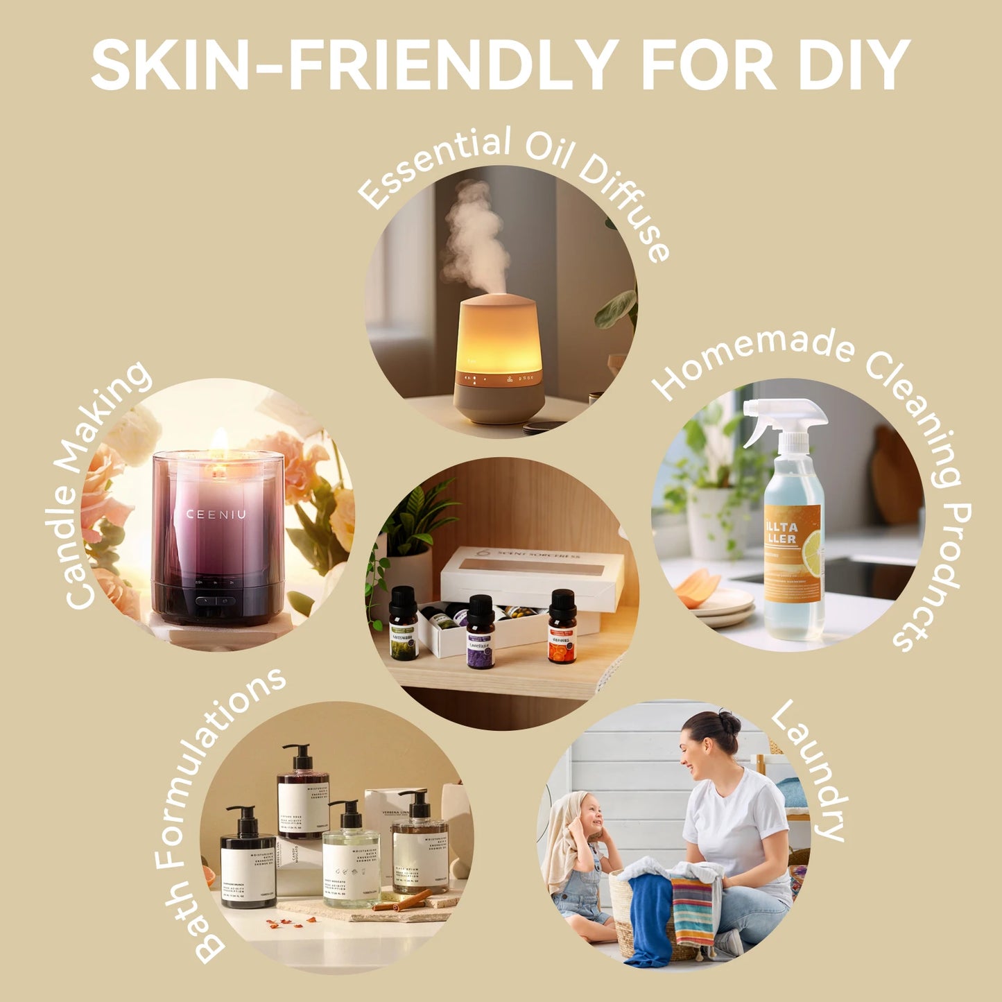 6Pc Aromatherapy Essential Oil Set