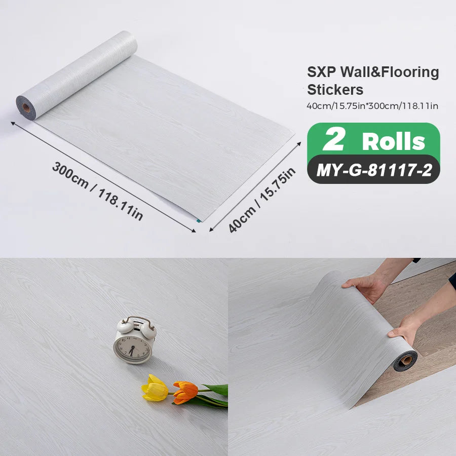 2 Rolls Self-Adhesive Wall and Floor Sticker