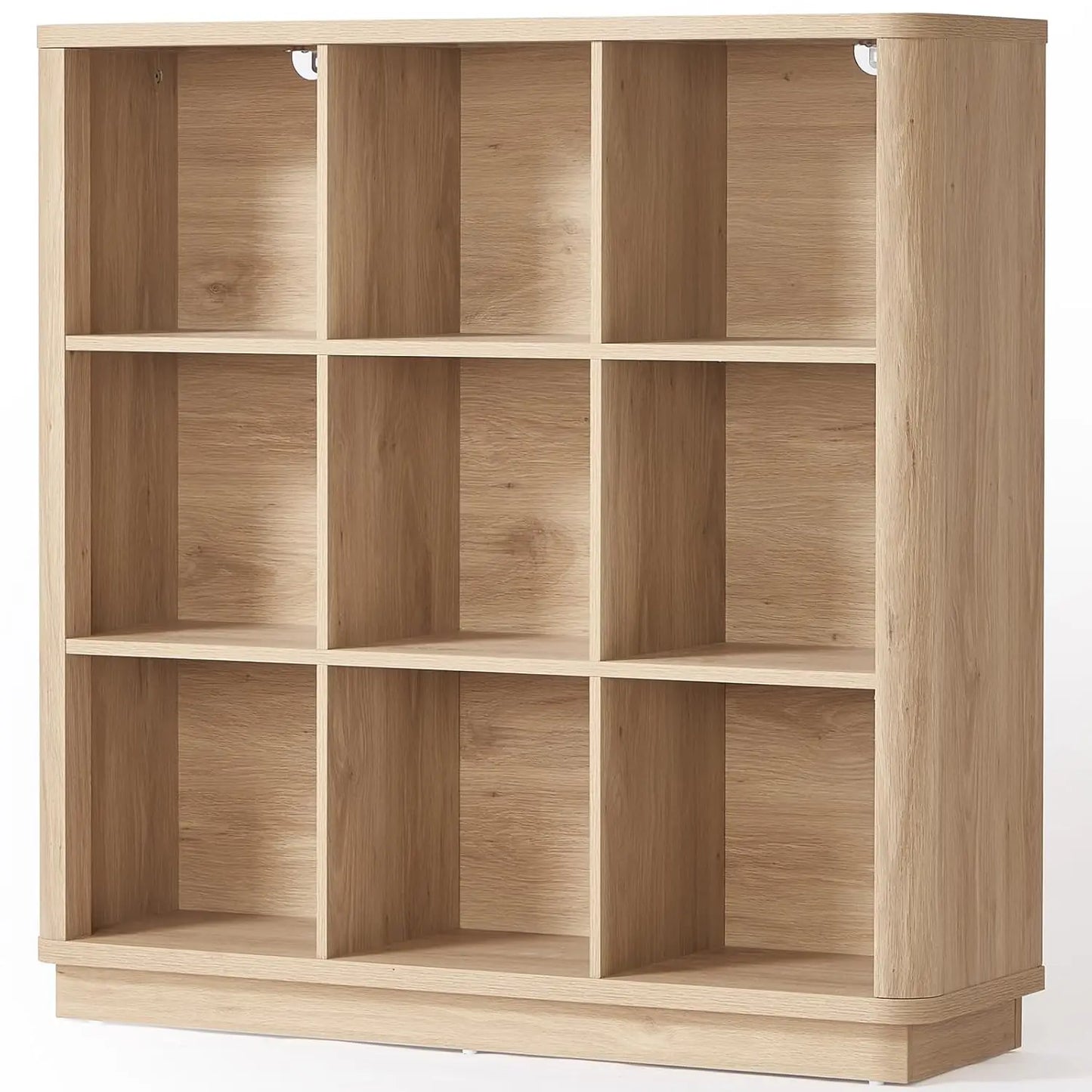 9 Cube Storage Book Shelf with Curved Edge