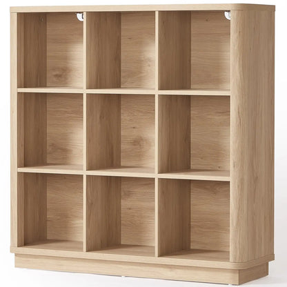 9 Cube Storage Book Shelf with Curved Edge