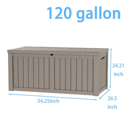 120 Gallon Outdoor Deck Box, Lockable