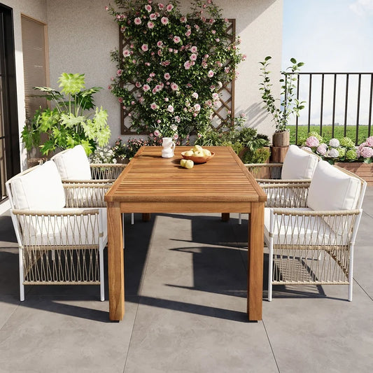 5-Piece Outdoor Wooden Dining Set