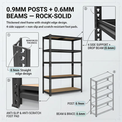 Industrial Metal Storage Shelves