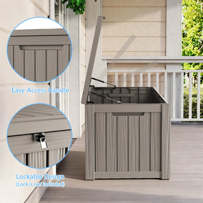 120 Gallon Outdoor Deck Box, Lockable