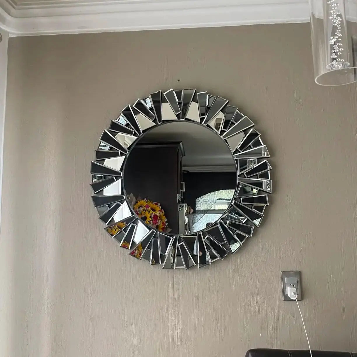 Unique Sunburst Wall Mirror