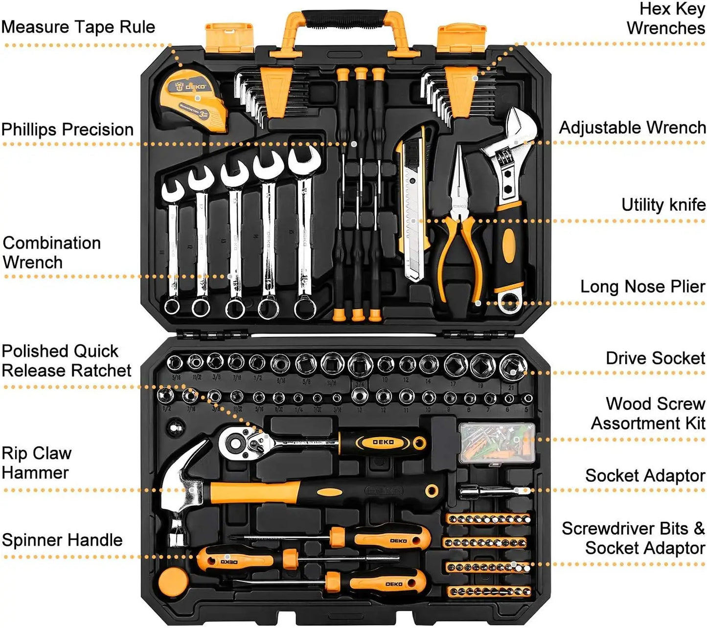 158 Piece Tool Set
