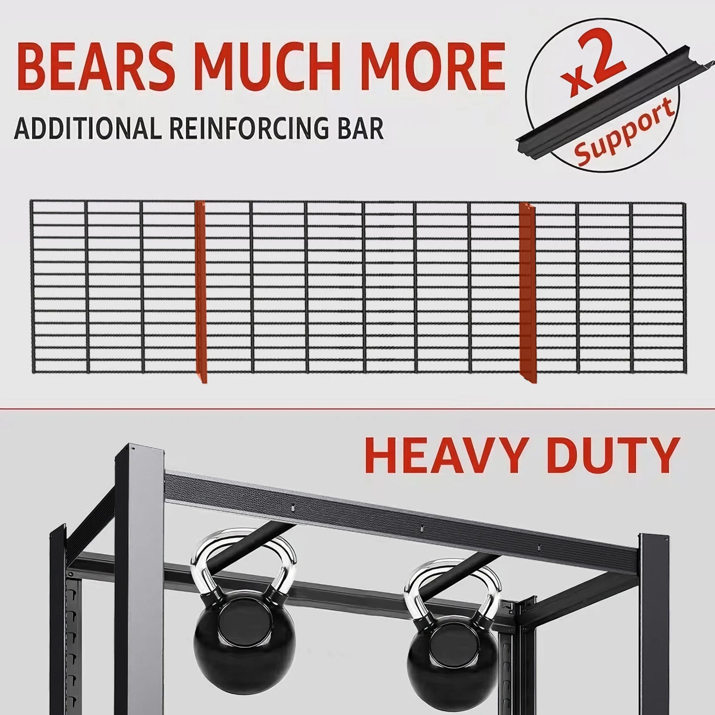 Heavy-Duty Metal Storage Rack