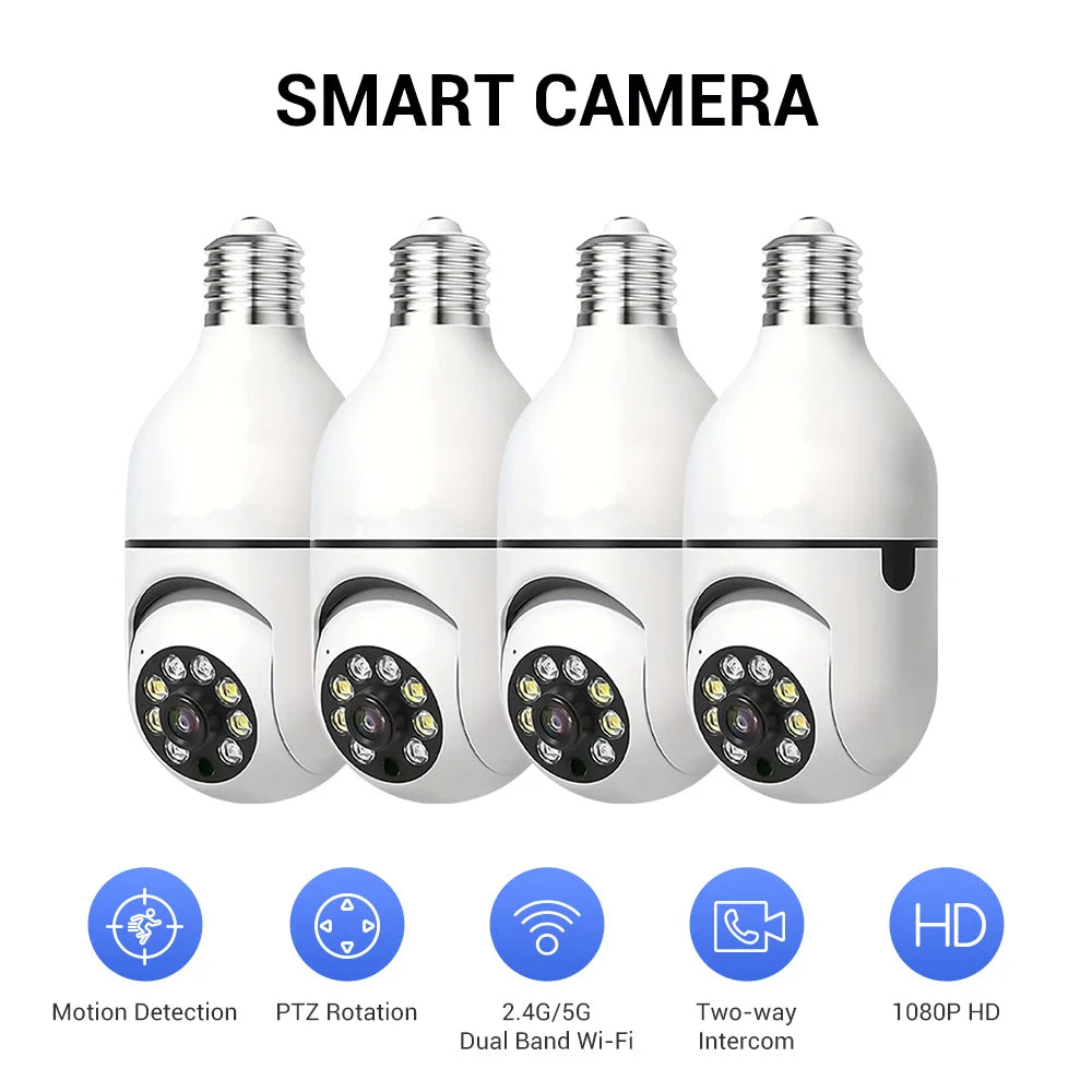 Light Bulb Security Cameras Outdoor Wireless
