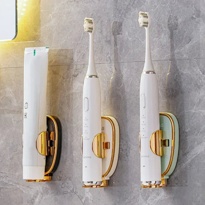 Wall-Mounted Traceless Toothbrush Holder