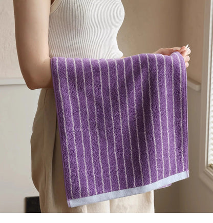 Fashion Striped Cotton Bath and Face Towel
