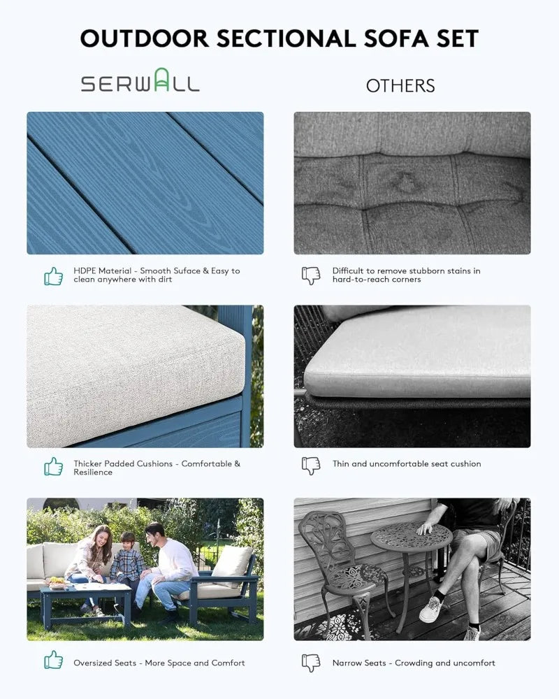 7-piece Outdoor Sectional Sofa Set