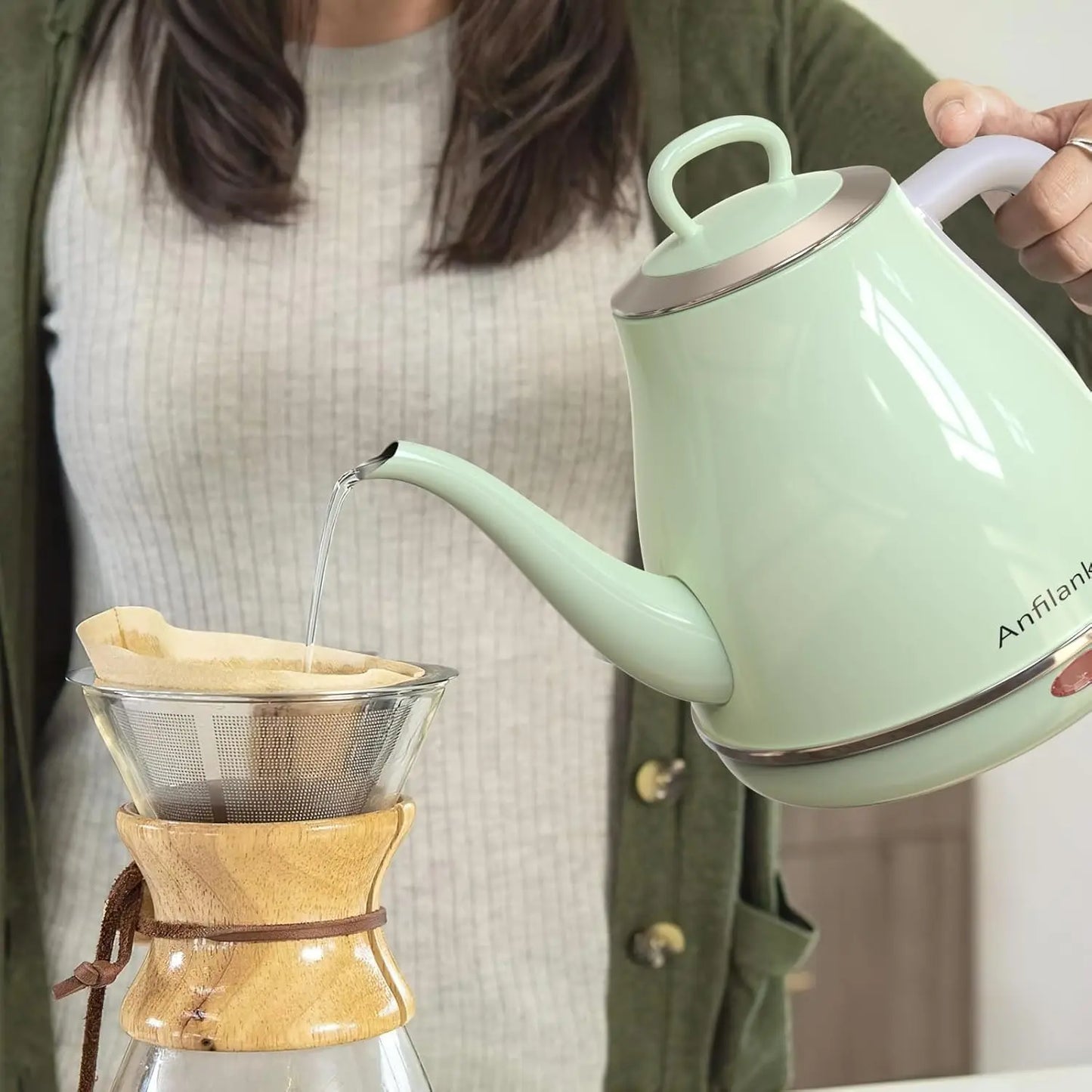1L Electric Gooseneck Kettle