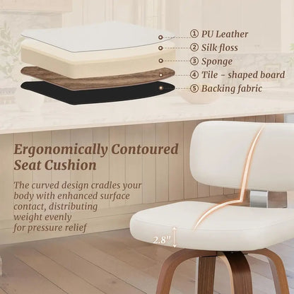 Set of 3 Upholstered Barstools