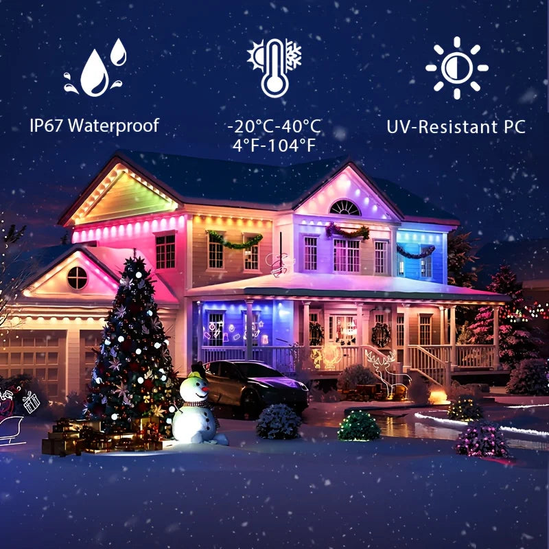 200FT Smart RGBIC LED Eave Lights