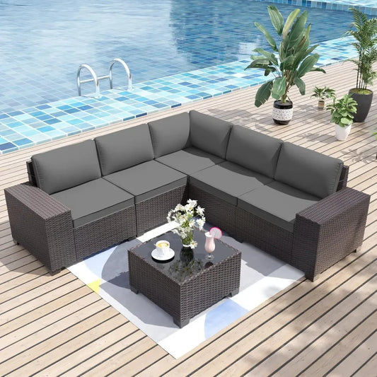 6 Pieces Patio Set