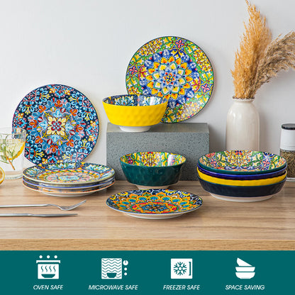 Bohemian Style Dinnerware for 6