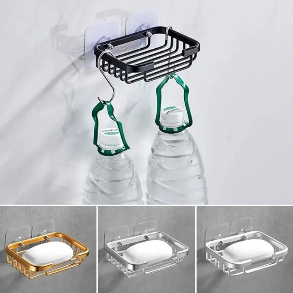 Aluminum Adhesive Soap Dish Holder
